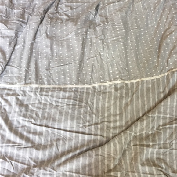 Anthropologie Dots Stripes queen duvet w 4 pillows - Picture 2 of 3